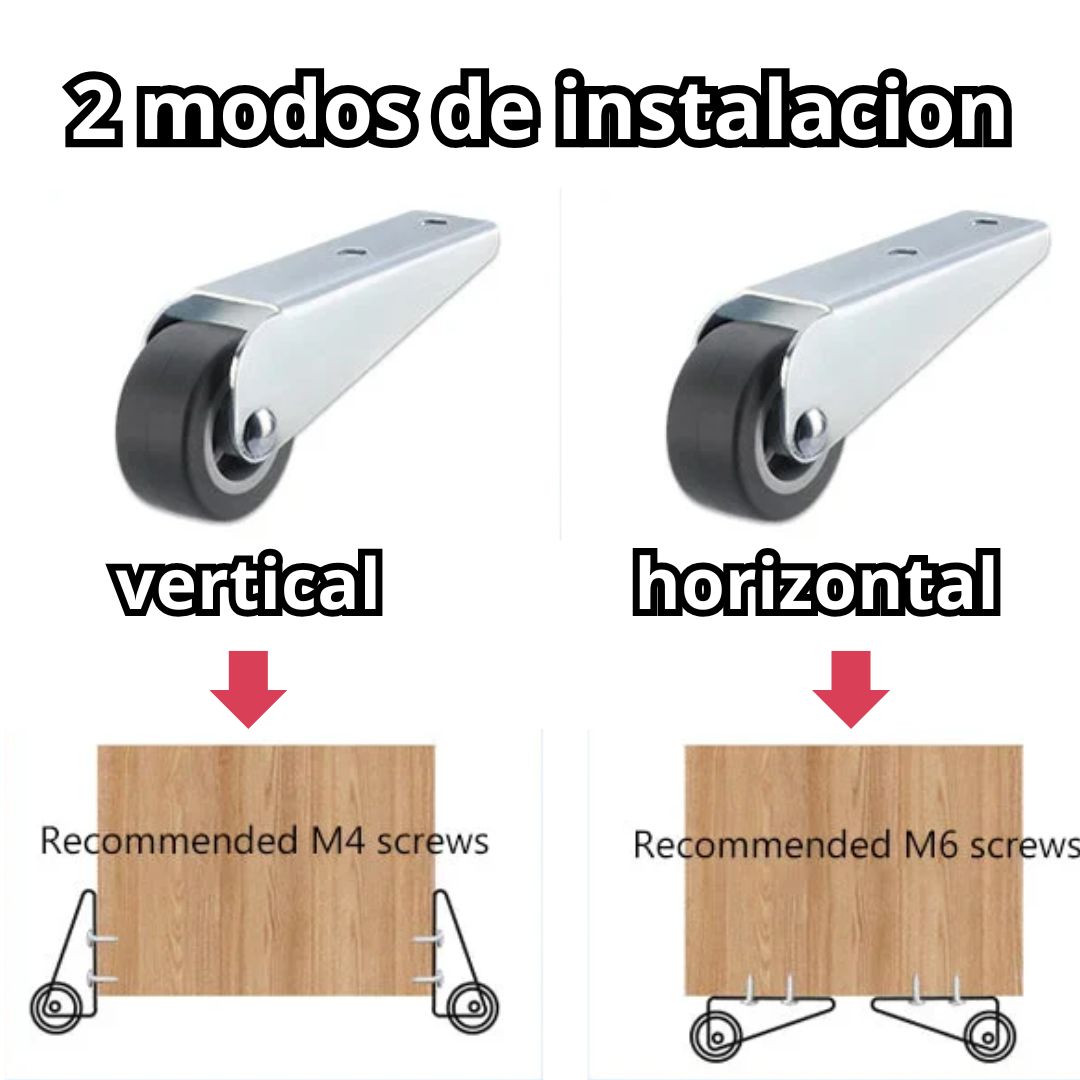 RUEDA DIRECCIONAL DE MOVILIDAD PARA PUERTAS 2x1🔥