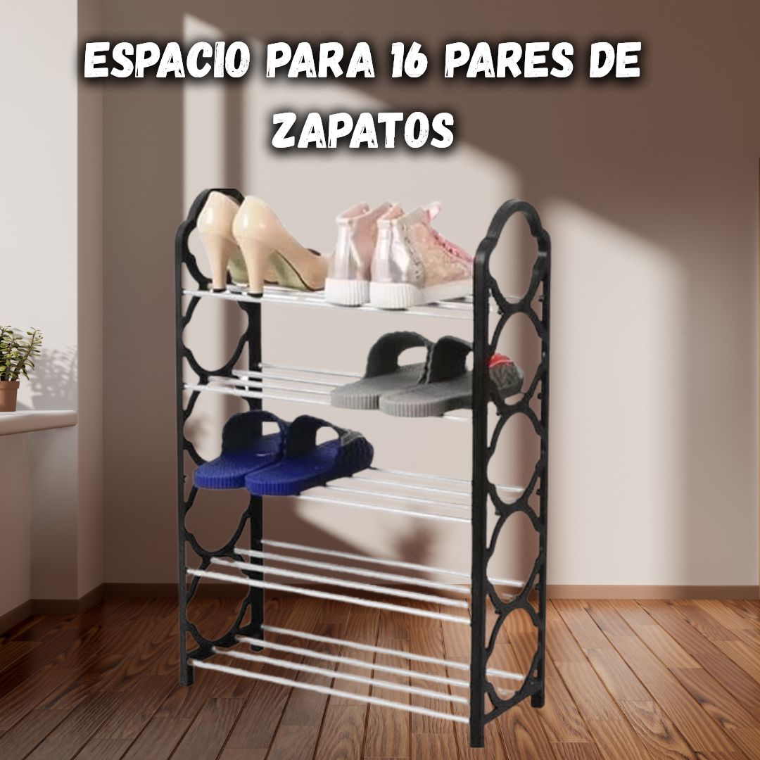 ORGANIZADOR DE METAL RESISTENTE PARA ZAPATOS CON 5 NIVELES DuraZap® 60% DESCUENTO OFERTA🔥