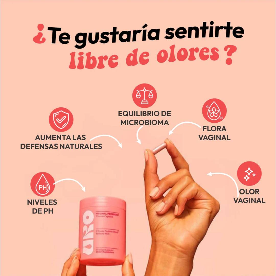 PROBIÓTICOS VAGINALES URO® DESPIDETE DE LOS MALOS OLORES 💖CON 60% DESCUENTO💖