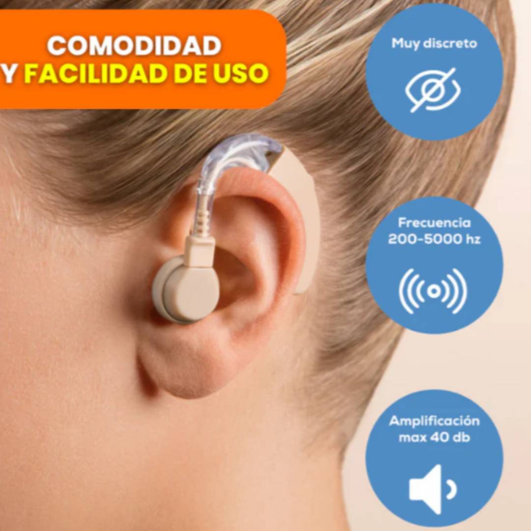 Sonic Pro™ AUDÍFONO AMPLIFICADOR DE SONIDO RECARGABLE CON 60% DESCUENTO🔥ULTIMAS UNIDADES🔥