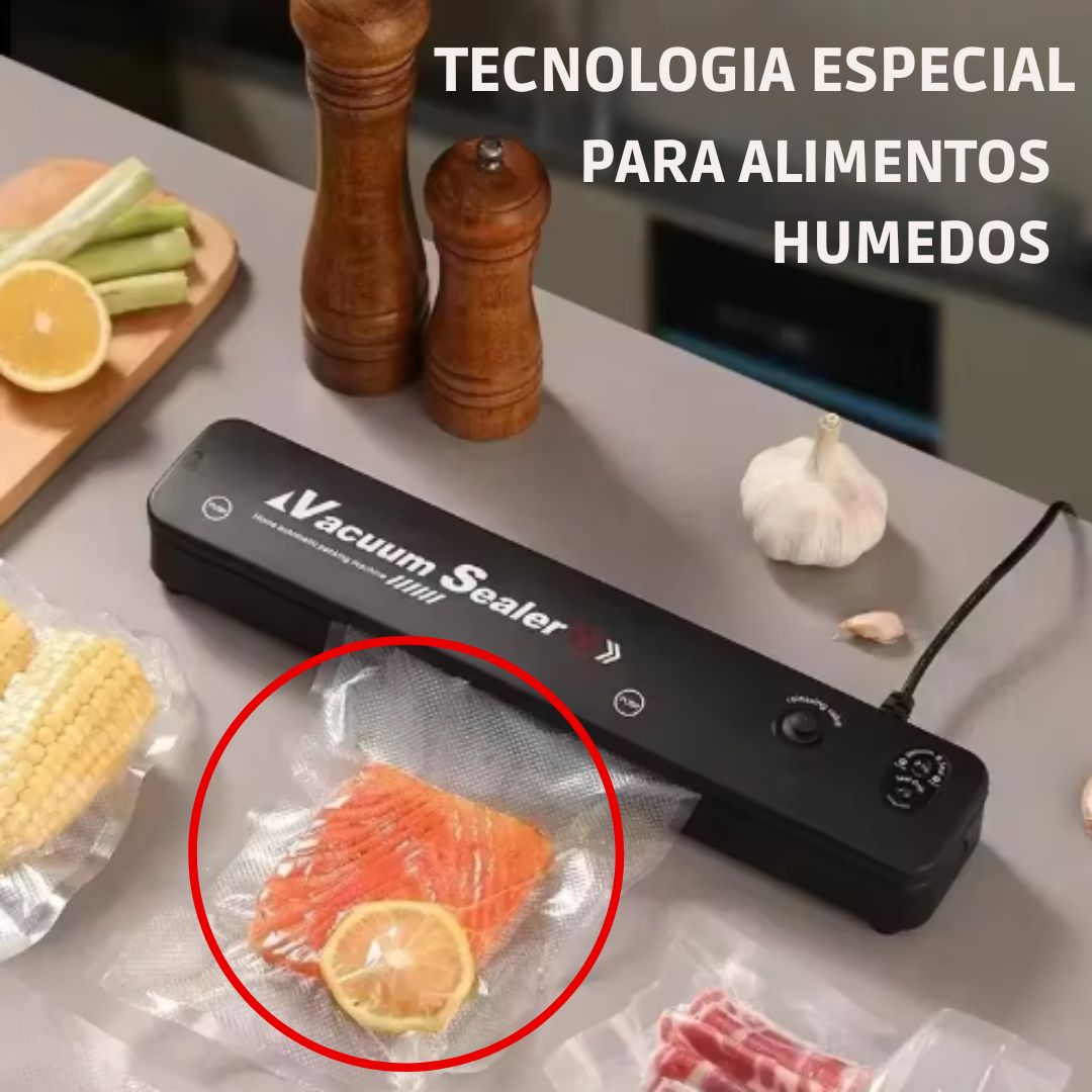 OFERTA 2X1 Máquina de Sellado al Vacío Profesional VacuumSealer® + Rollo de Bolsas para Sellar Gratis🎁