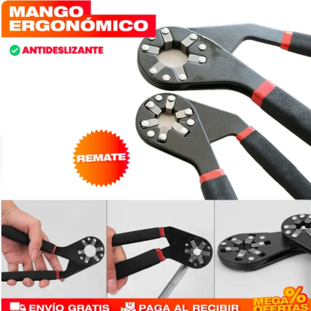 LLAVE HEXAGONAL MULTIFUNCIONAL AJUSTABLE CON 60% DESCUENTO🔩