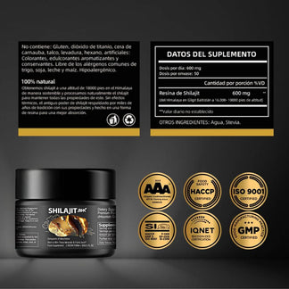 SHILAJIT DEL HIMALAYA |LA FUERZA DE LA NATURALEZA QUE TE AYUDA EN EL RENDIMIENTO 60% DESCUENTO🔥