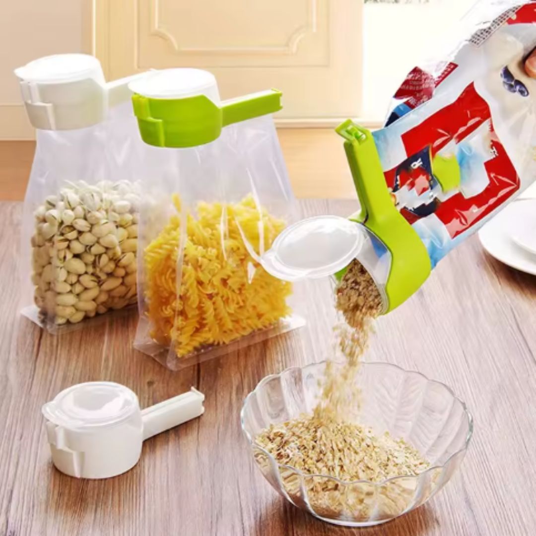 Set de 4 Clips de Sellado para Almacenamiento de Alimentos Con 60% Descuento🔥