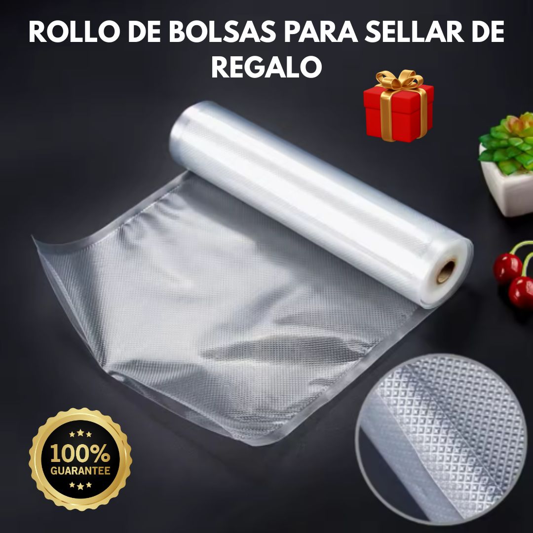 OFERTA 2X1 Máquina de Sellado al Vacío Profesional VacuumSealer® + Rollo de Bolsas para Sellar Gratis🎁