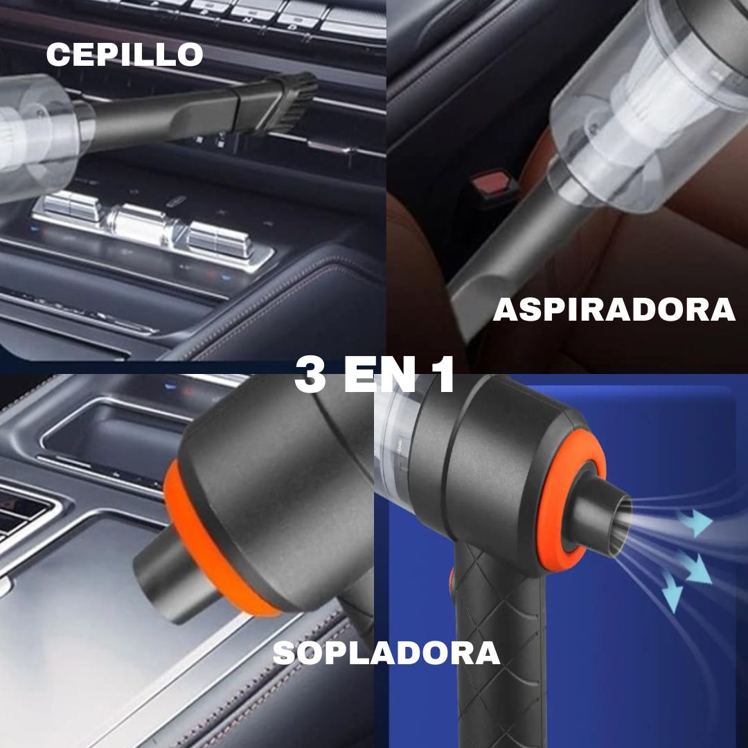 🔥 Aspiradora Mini Portátil 3 en 1 – Succiona, Sopla y Limpia en Segundos 🔥