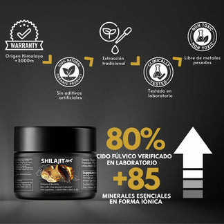 SHILAJIT DEL HIMALAYA |LA FUERZA DE LA NATURALEZA QUE TE AYUDA EN EL RENDIMIENTO 60% DESCUENTO🔥