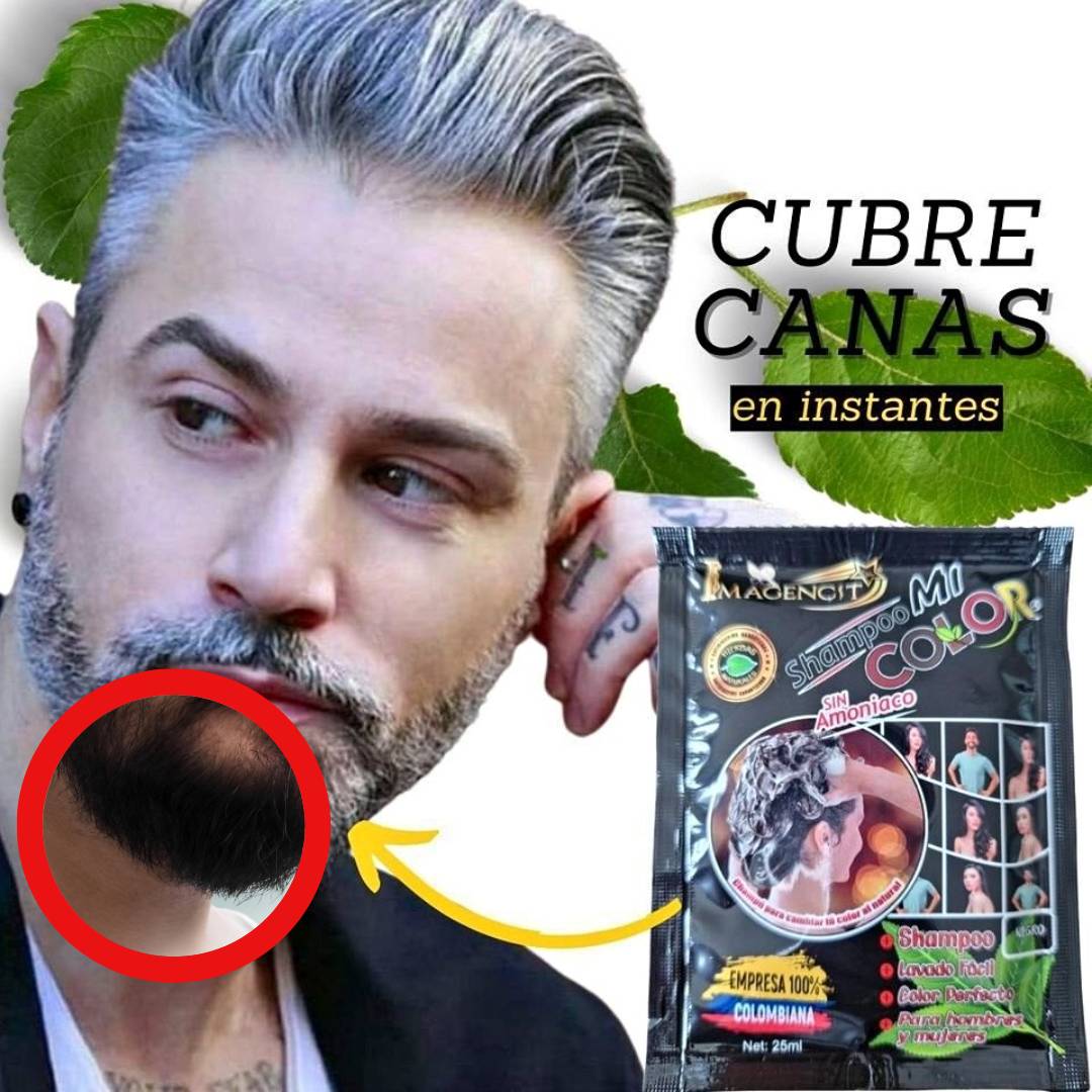 SHAMPOO CUBRE CANAS HECHO CON INGREDIENTES NATURALES COLOR NEGRO🔥HOY 2x1 🔥