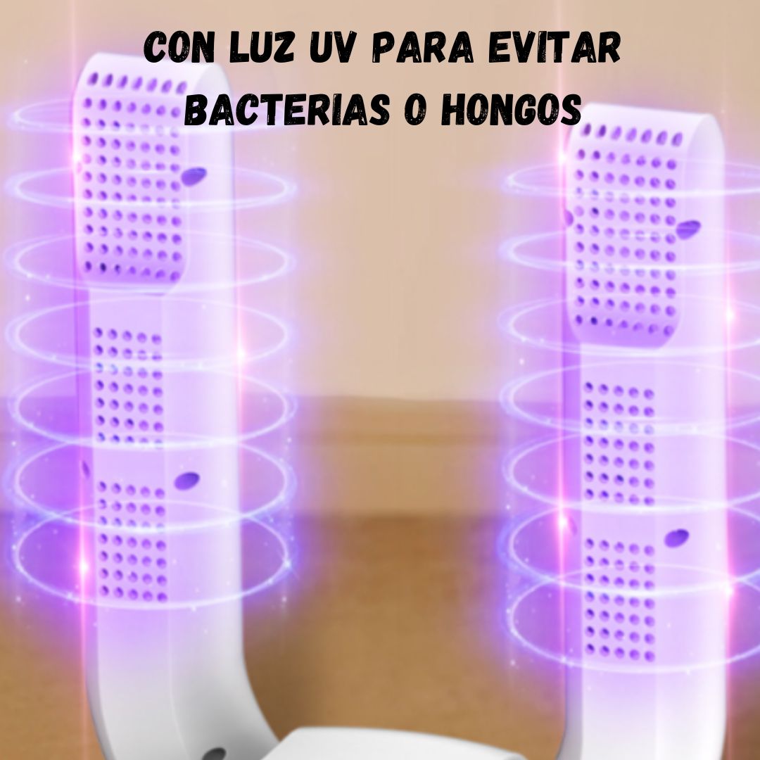 SECADOR ELECTRICO PLEGABLE CON LUZ UV PARA TODO TIPO DE CALZADO CON🔥 60% DESCUENTO🔥AIRSHOES®
