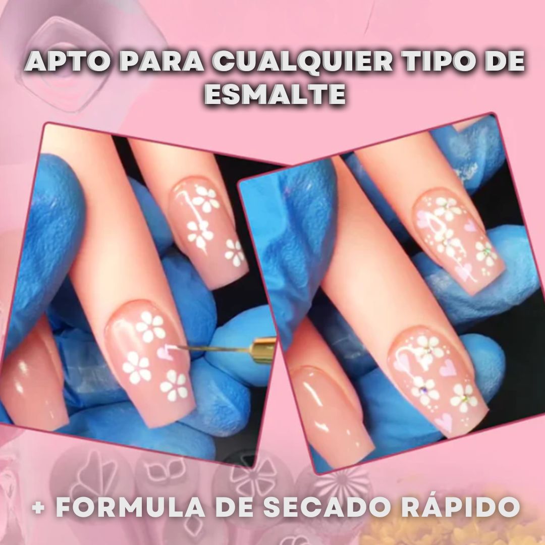 SET DE 6 BOLÍGRAFOS PARA DECORACIÓN DE UÑAS NailArt® 😍CON 60% DESCUENTO💅