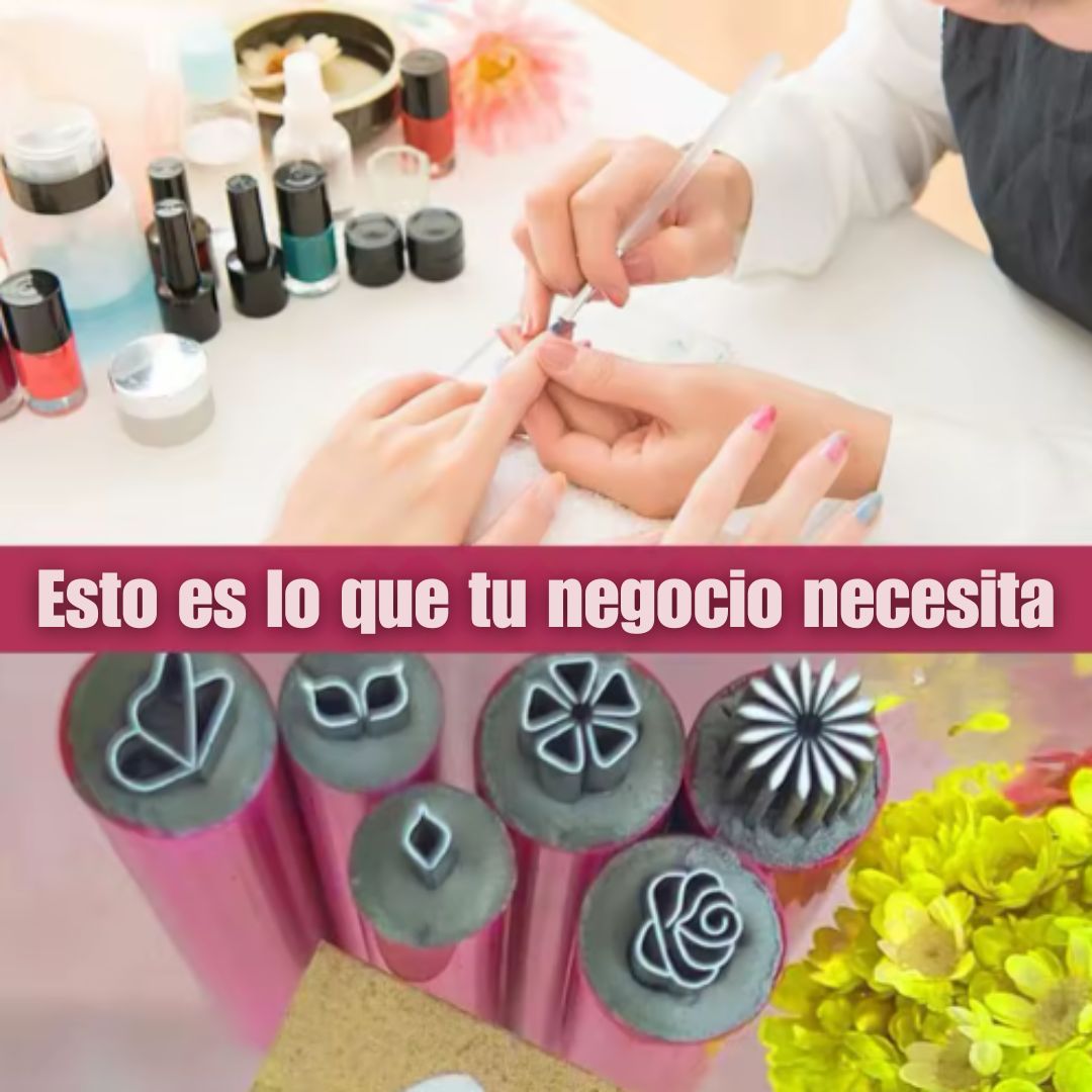 SET DE 6 BOLÍGRAFOS PARA DECORACIÓN DE UÑAS NailArt® 😍CON 60% DESCUENTO💅