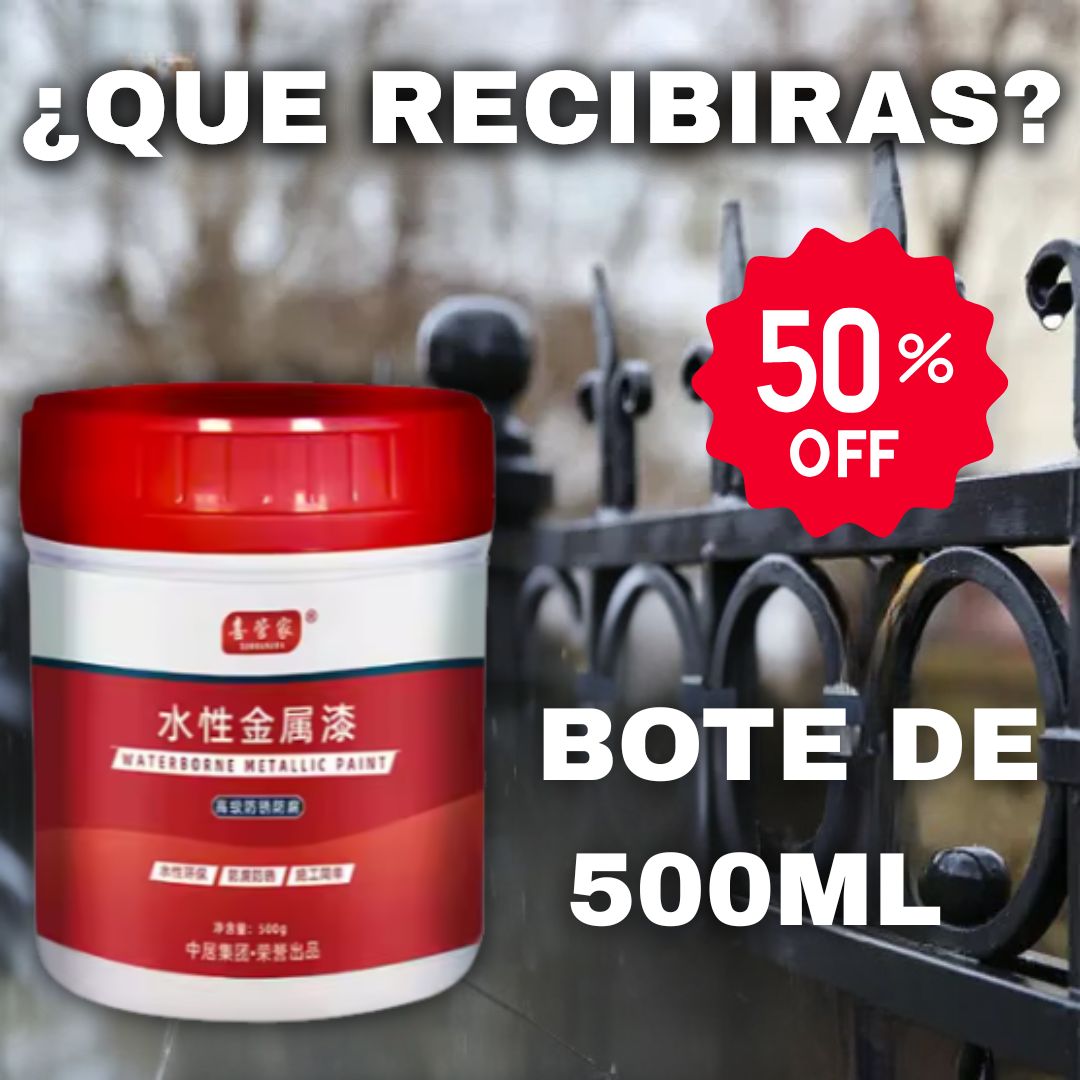 RustX Pro® - Pintura Elimina Óxido Para Múltiples Superficies Con 50% Descuento🔥