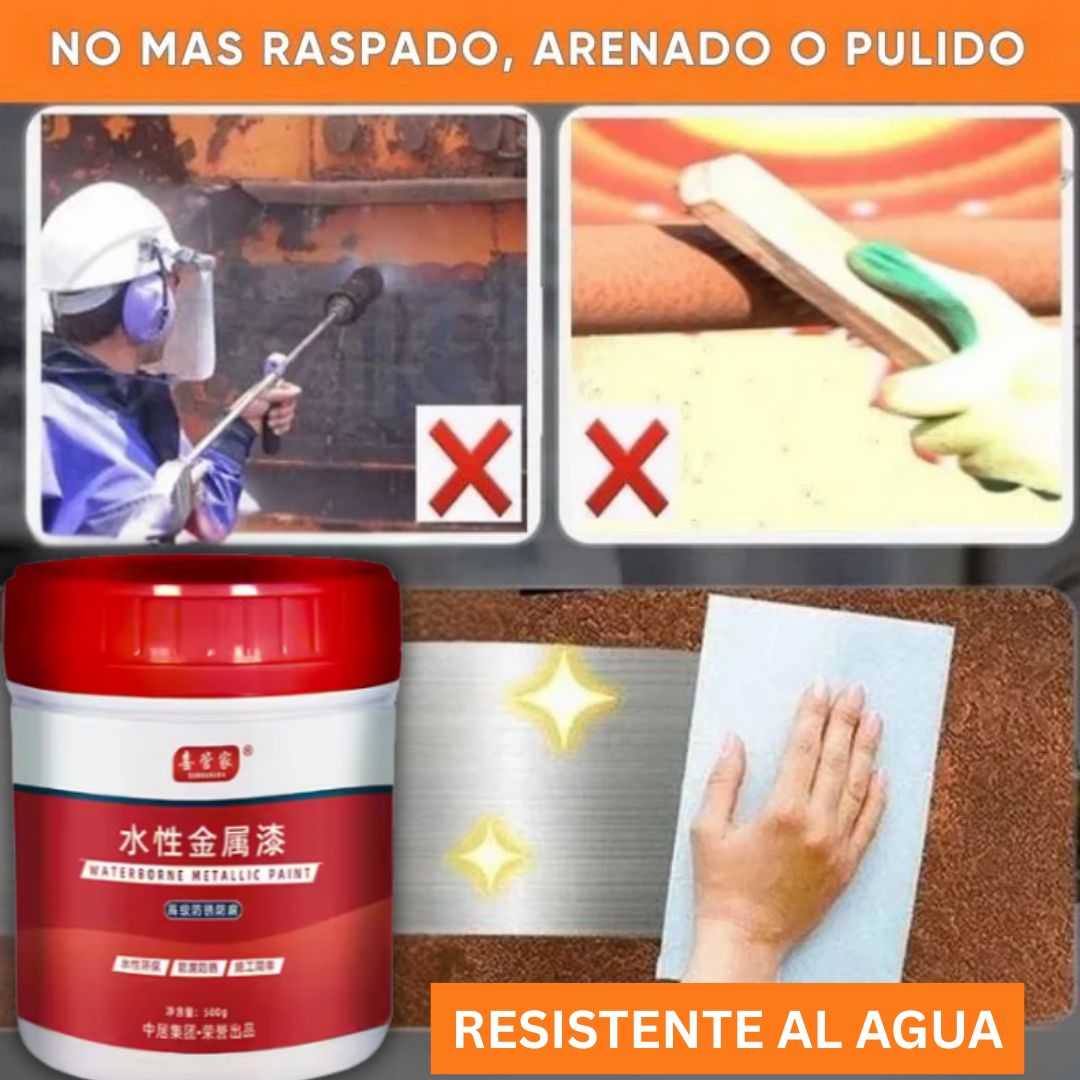 RustX Pro® - Pintura Elimina Óxido Para Múltiples Superficies Con 50% Descuento🔥