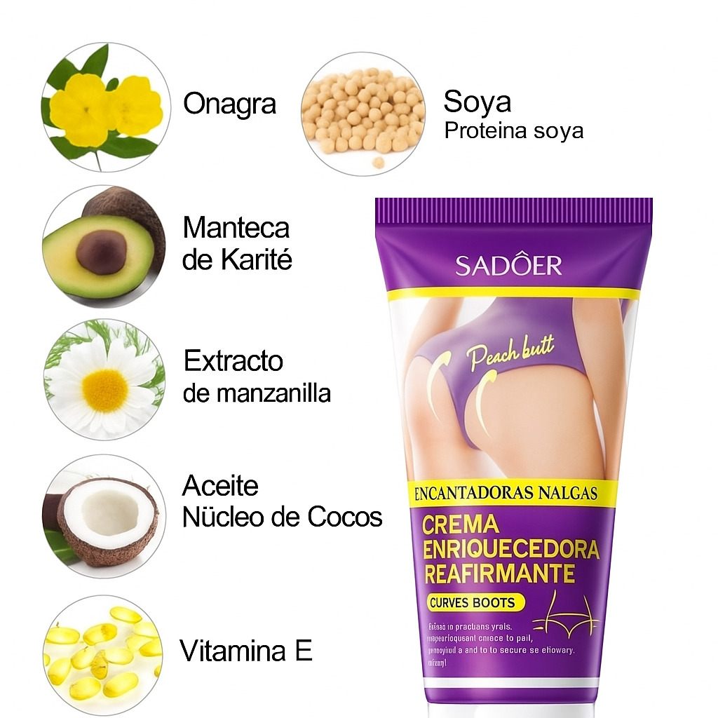 Crema Levanta Glúteos SADOER® 🔥60% de Descuento🔥