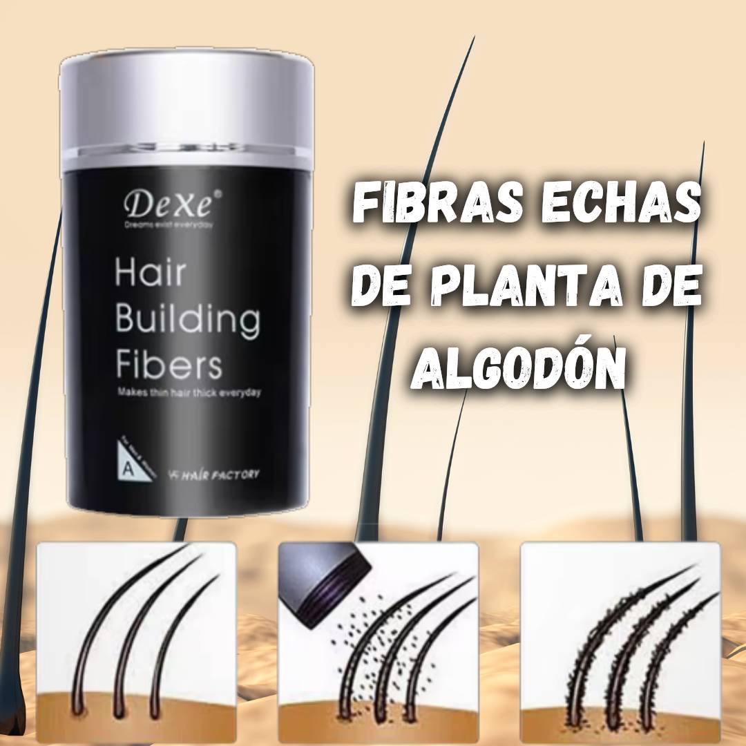 TRATAMIENTO NATURAL DE FIBRAS CAPILARES PARA LA CALVICIE COLOR NEGRO DEXE®🔥OFERTA 2X1🔥