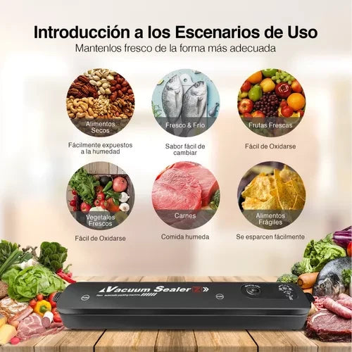 OFERTA 2X1 Máquina de Sellado al Vacío Profesional VacuumSealer® + Rollo de Bolsas para Sellar Gratis🎁