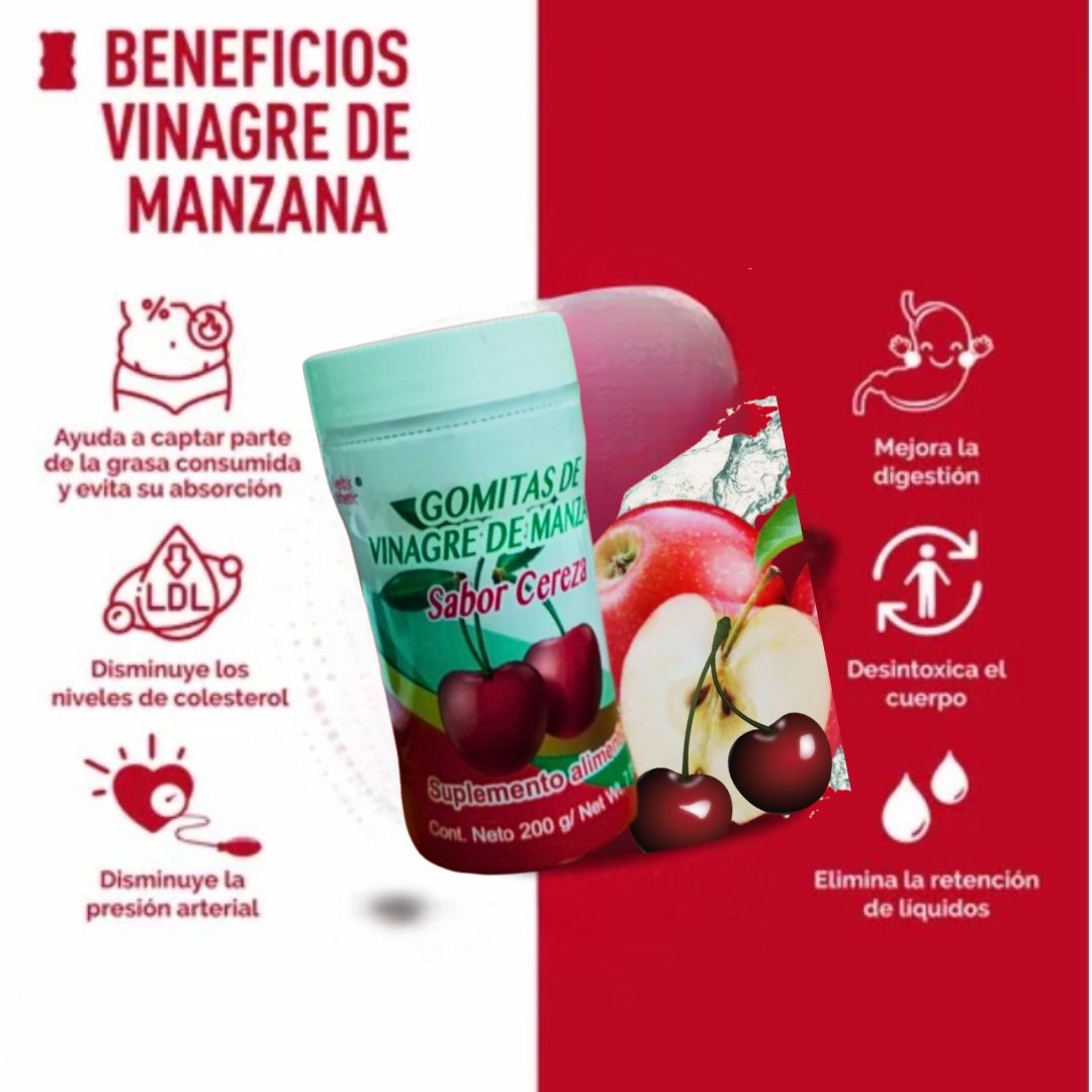 Gomitas De Vinagre De Manzana VIFER® 🔥60% de Descuento🔥 Controlar el Peso y la Glucosa