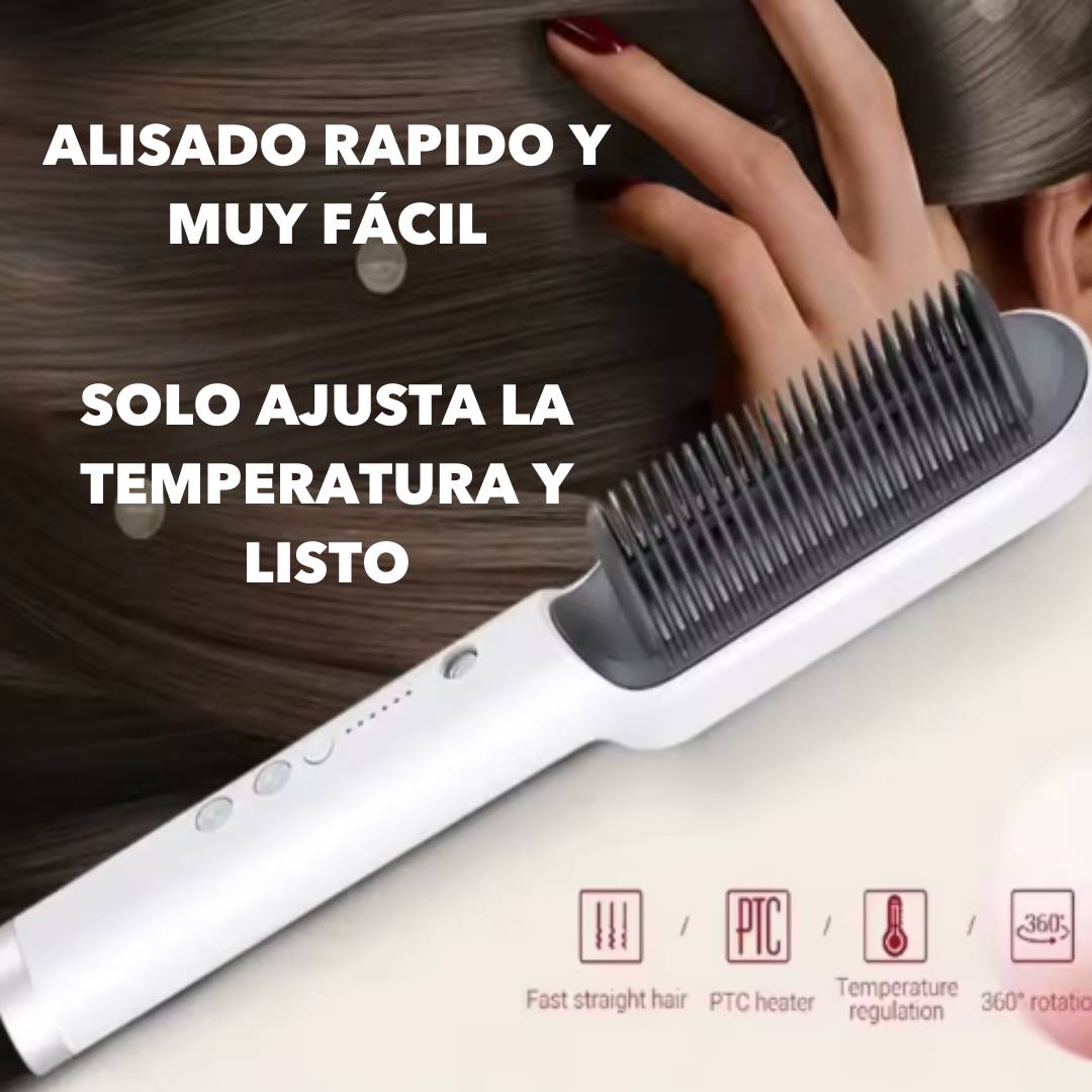 PEINE ALISADOR DE CABELLO CON 2 MODOS DE TEMPERATURA PARA TODO TIPO DE CABELLO 🔥60% DESCUENTO🔥