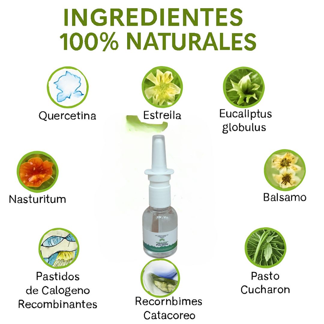 Spray hierbas limpia pulmones 🔥60% de Descuento🔥