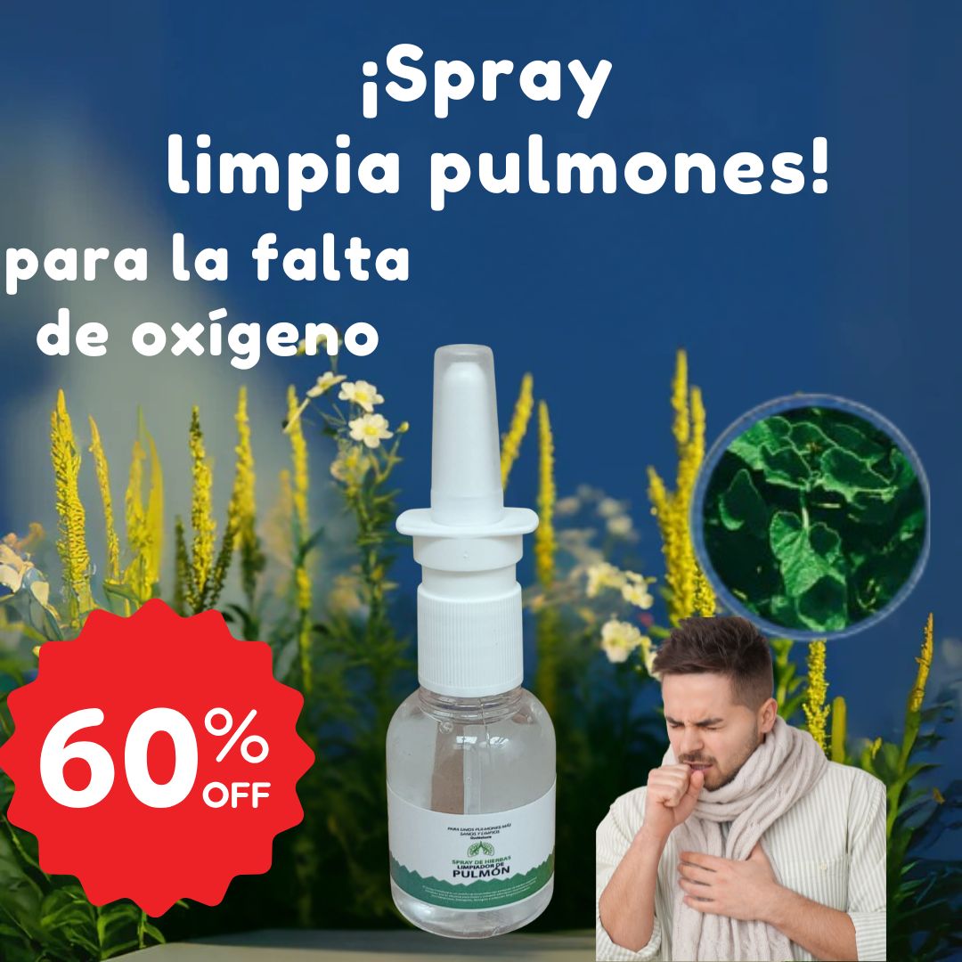 Spray hierbas limpia pulmones 🔥60% de Descuento🔥
