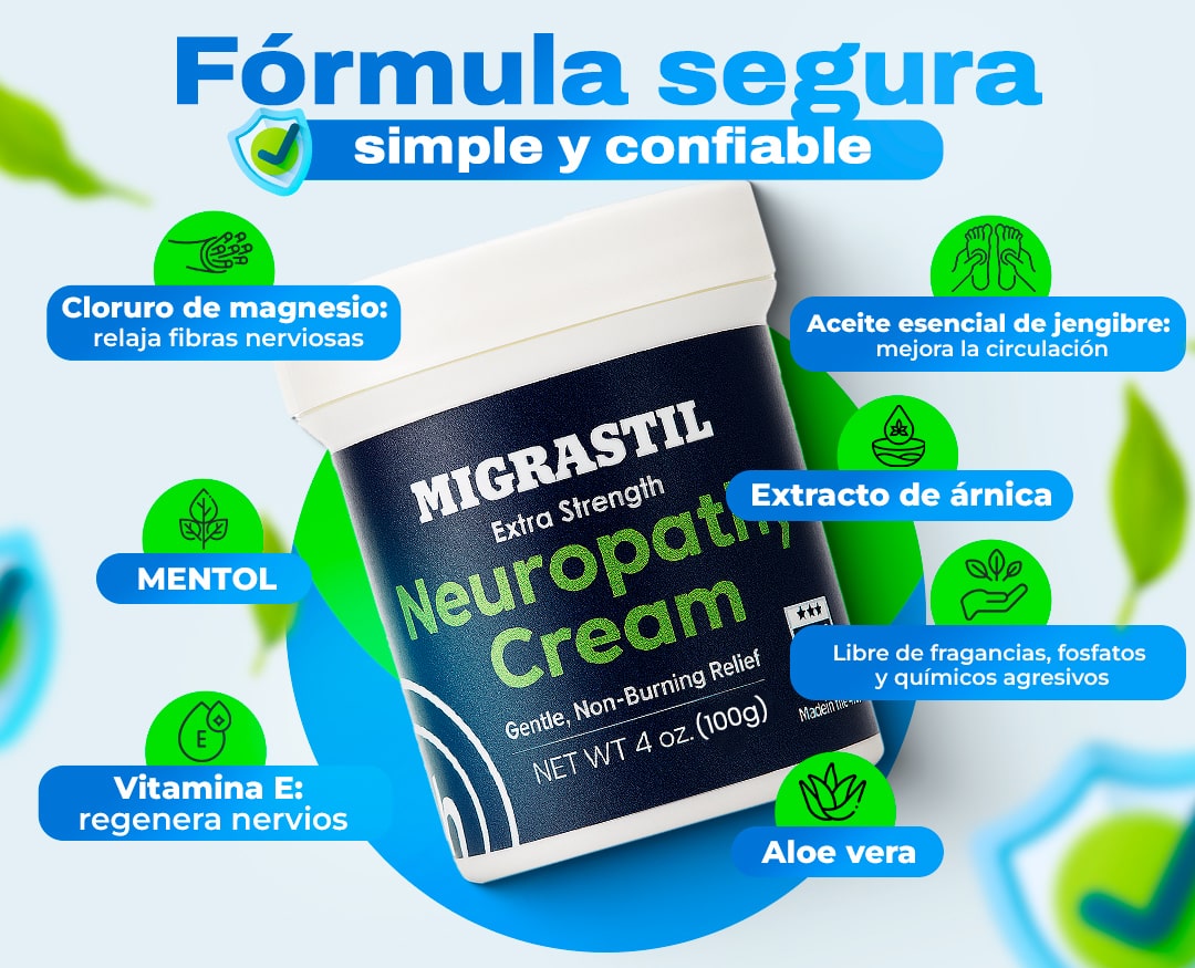 Crema Alivio de la Neuropatia y Articulaciones con colágeno MIGASTRIL BEEVANA EL ORIGINAL®
