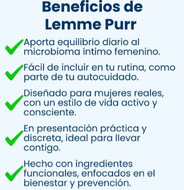 Lemme Purr® Probioticos Vaginal Salud 🔥60% de Descuento🔥