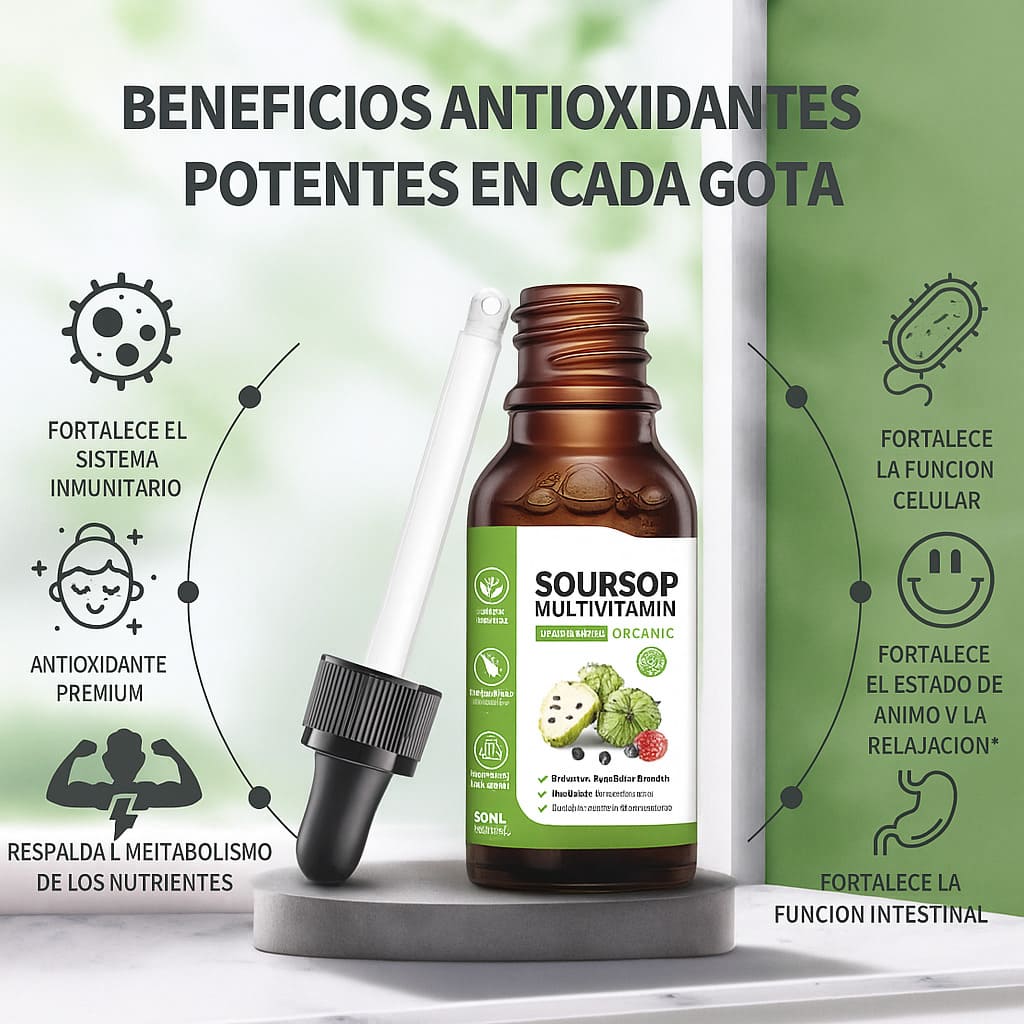 Gotas Para el cáncer y células cancerígenas de Guanábana Orgánico Oursop Graviola®