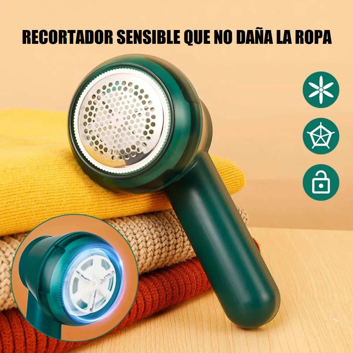FluffFree® Quitapelusas Eléctrico Portátil Con cargador Incluido Súper Oferta 2x1🔥