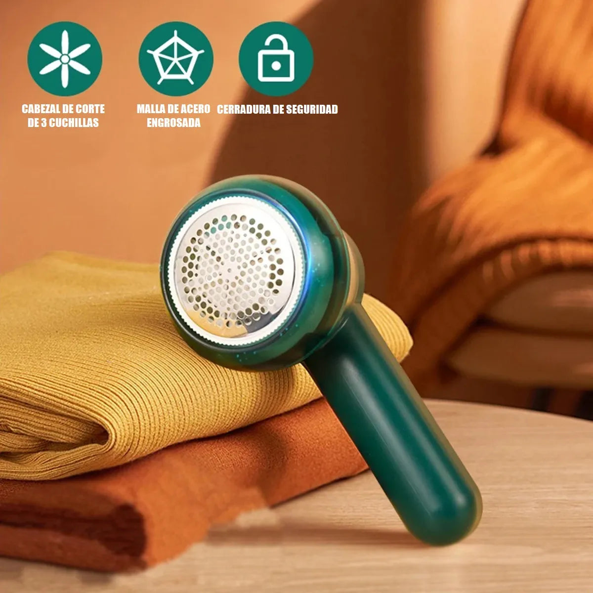 FluffFree® Quitapelusas Eléctrico Portátil Con cargador Incluido Súper Oferta 2x1🔥