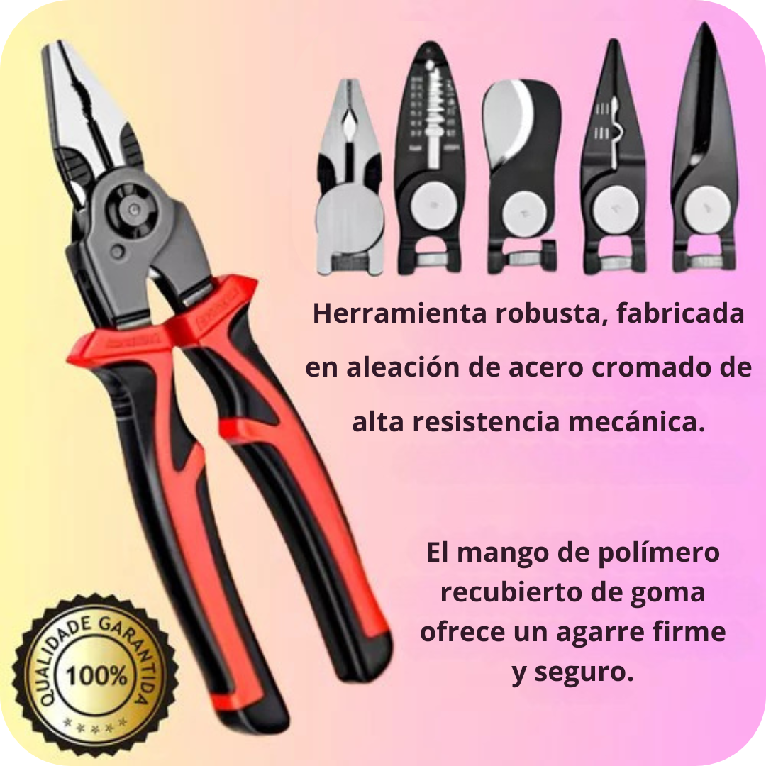 Pinzas Con Cabezales Intercambiables 5 EN 1 Con 60% Descuento🔥