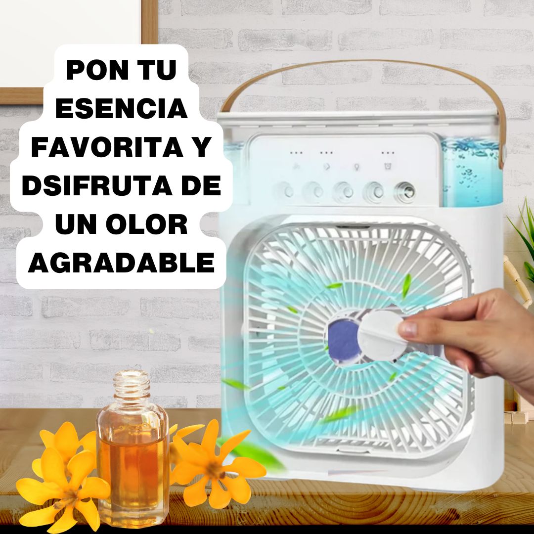 VENTILADOR ENFRIADOR DE AIRE CON HUMIFICADOR 3 EN 1 CON 60% DESCUENTO