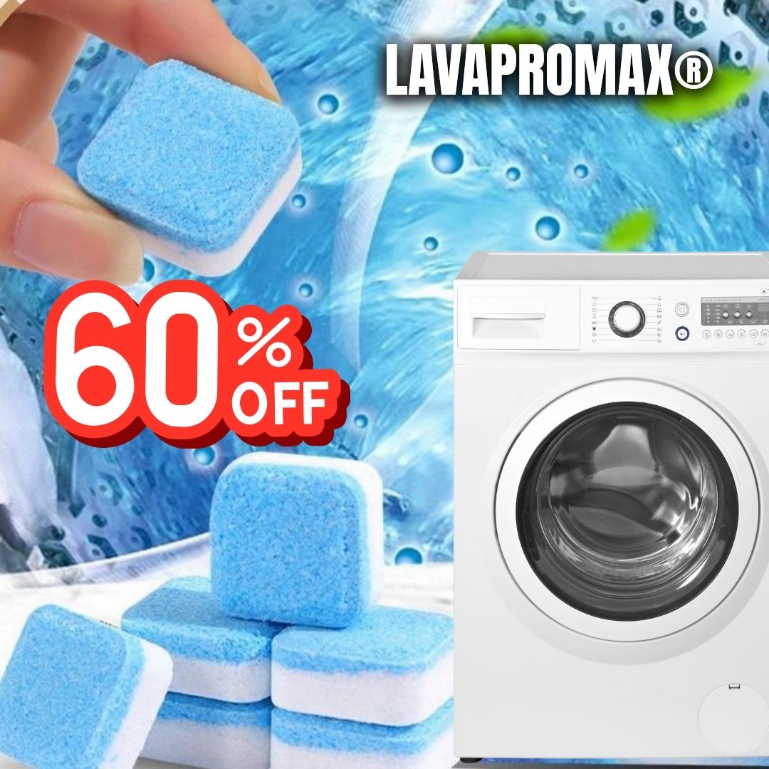 SECRETO DEL LAVARROPAS: LAVAPROMAX® - PACK 12 PASTILLAS PARA LAVADORA CON 60% DESCUENTO🔥