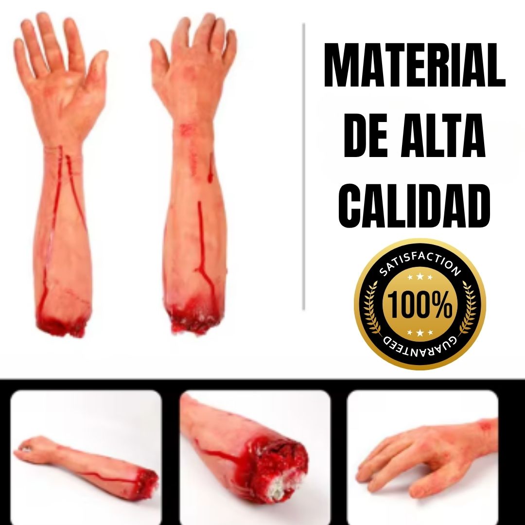 Manos de Látex Sangrientas para Halloween: Decoración Espeluznante para tu Fiesta Con 60% Descuento🔥