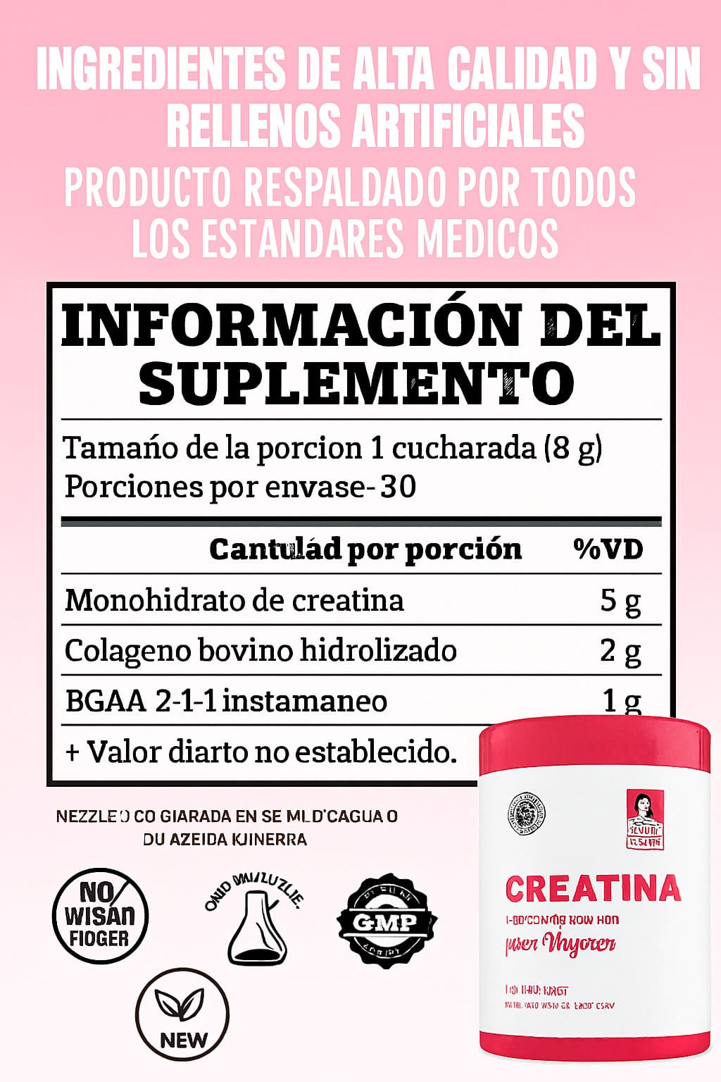 Creatina monohidratada Old School® Crece los musculos que mereces🔥60% de Descuento🔥EL ORIGINAL
