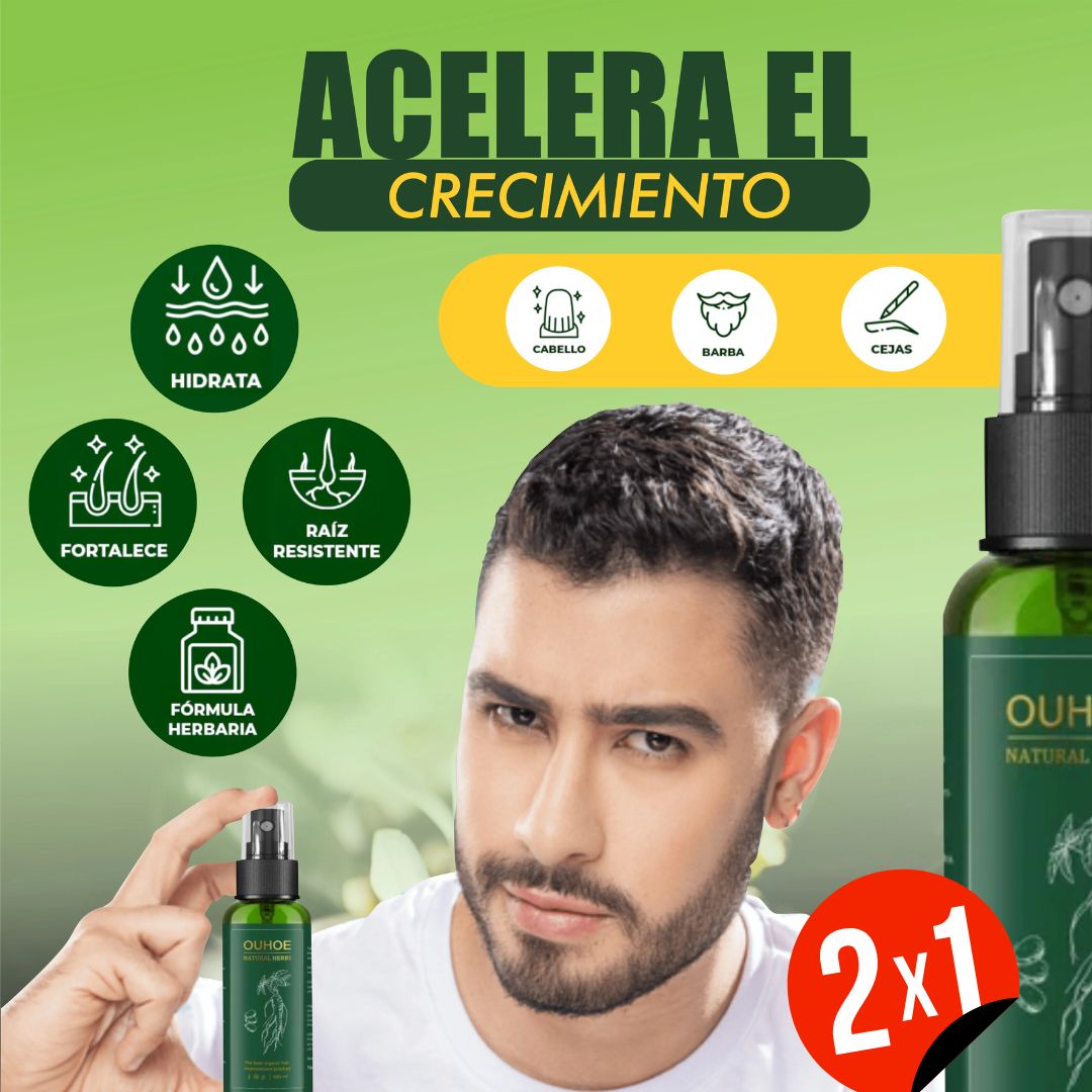 ELIXIR OUHOE PARA EL CRECIMIENTO DEL CABELLO Súper Oferta 2x1🔥