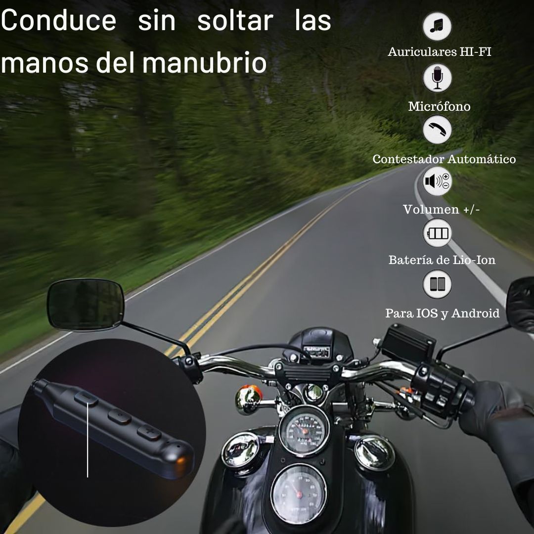 Audífonos Inalámbricos Para Casco BT-11 🔥60% de Descuento🔥Responde con seguridad y facilidad.