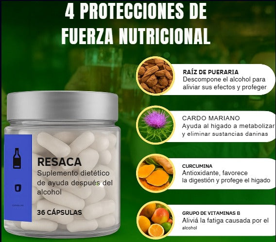 Suplemento para la resaca-Alivia la cruda y la resaca 🔥60% de Descuento🔥