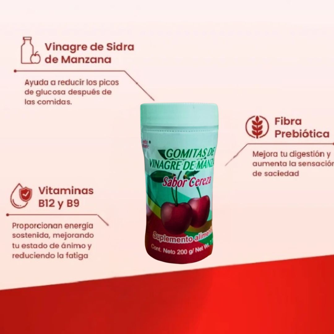 Gomitas De Vinagre De Manzana VIFER® 🔥60% de Descuento🔥 Controlar el Peso y la Glucosa