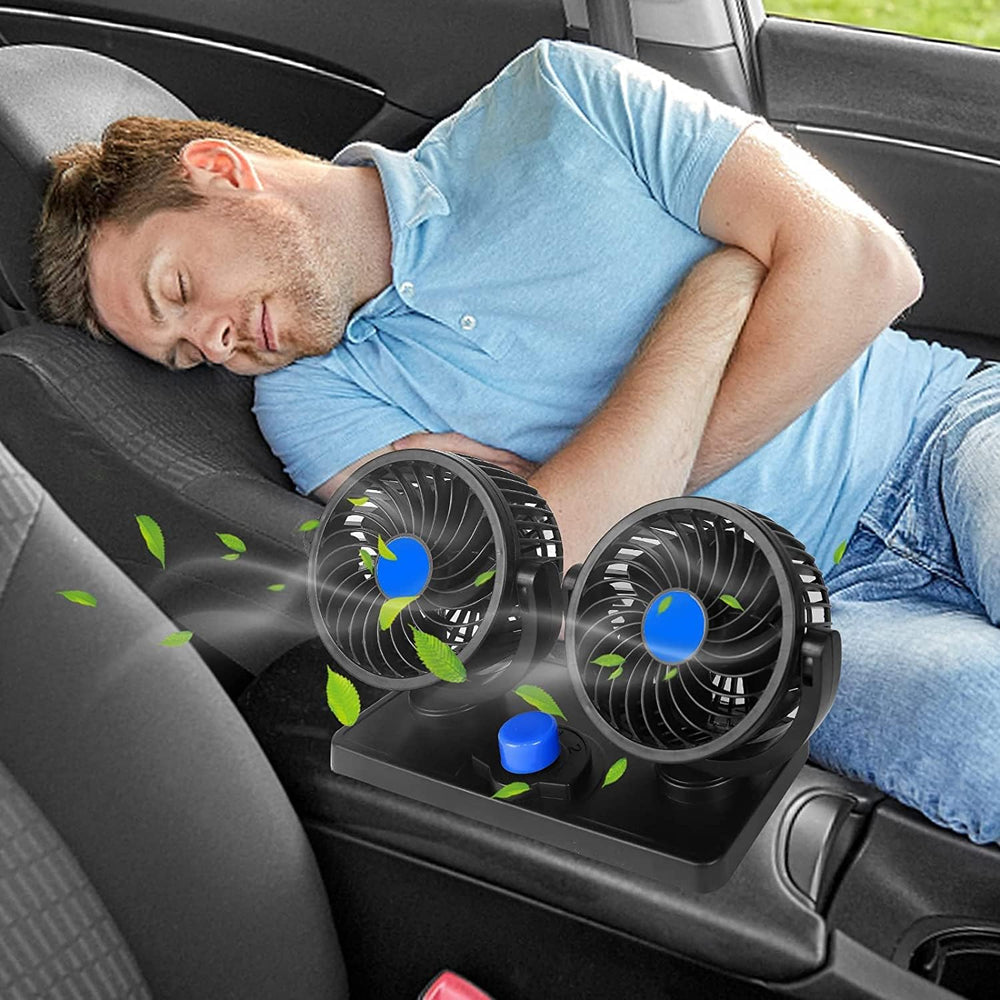 💨 CarTurboAir™ - Ventilador Portátil Doble 360°❄️ al 2x1