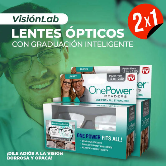 One Power Readers™ -  Visión clara y sin esfuerzo  al instante👓Súper Oferta Al 2x1👓