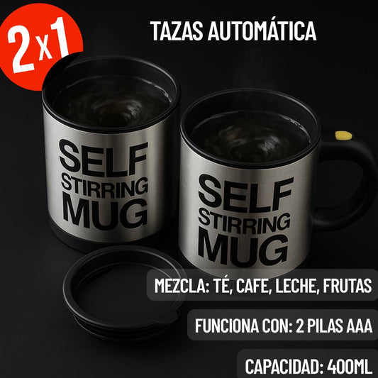 🔥TAZA REVOLVEDORA AUTOMÁTICA PARA BEBIDAS INSTANTÁNEAS AL 2X1 🔥