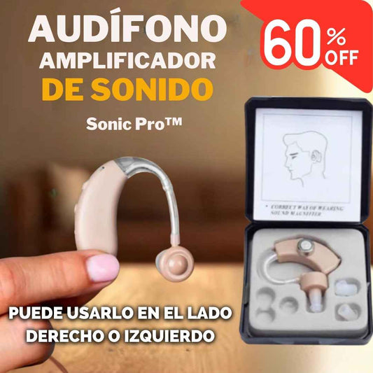 Sonic Pro™ AUDÍFONO AMPLIFICADOR DE SONIDO RECARGABLE CON 60% DESCUENTO🔥ULTIMAS UNIDADES🔥