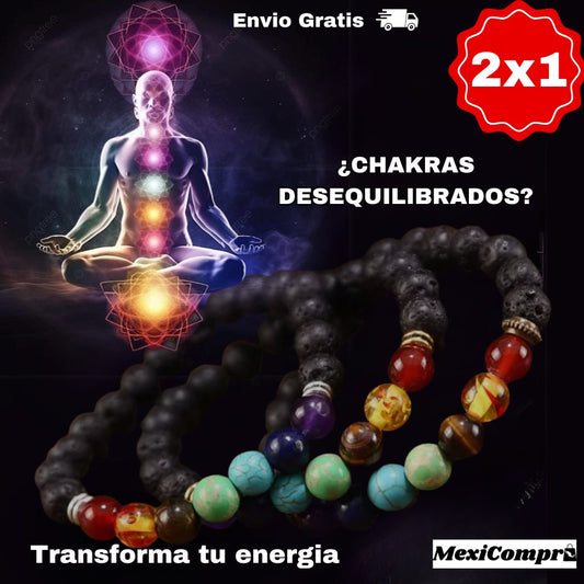 PULSERA 7 CHAKRAS !TRANSFORMA TU ENERGIA! OFERTA 2X1🔥
