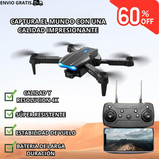 SÚPER DRON CON CAMARA DUAL ULTRA HD PRO 60% DESCUENTO