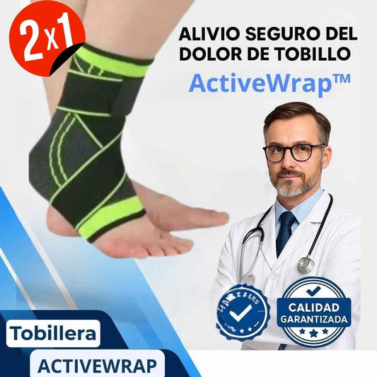 Tobillera ActiveWrap™ Más soporte y alivio para tus pies al hacer deporte🏃‍➡️ Oferta  2x1🔥