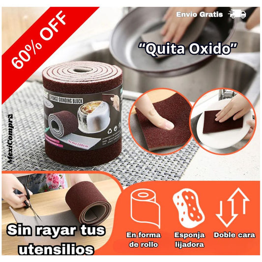 ULTRA ESPONJA LIJADORA REMOVEDORA DE OXIDO® 60% DESCUENTO👇