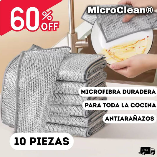 PAÑO DE LIMPIEZA MÁGICO DE ALAMBRE DE ACERO Y METAL DOBLE CARA PARA COCINA🔥