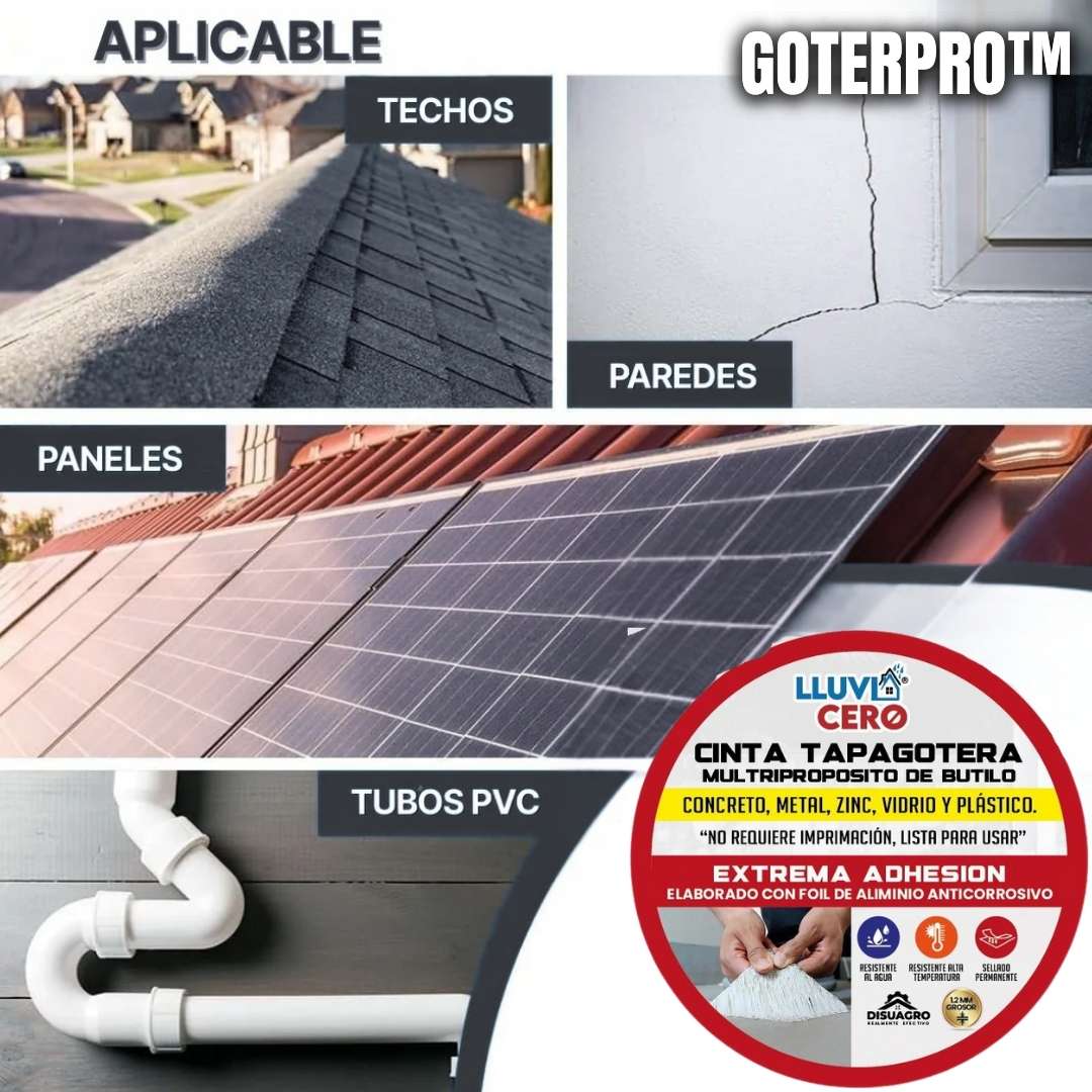 CINTA ANTI GOTERAS GOTERPRO™ ¡NO MÁS FUGAS Y GOTERAS! 💦OFERTA 2X1💦