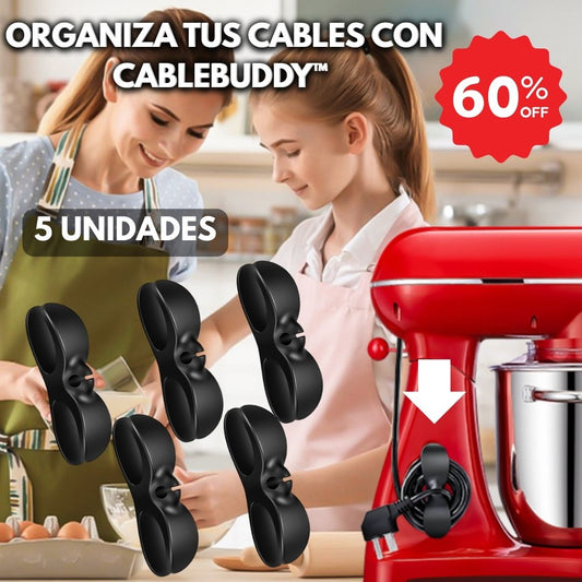 Organizador de Cables para Electrodomésticos 5 Unidades CABLEBUDDY™🔥Con 60% DESCUENTO🔥