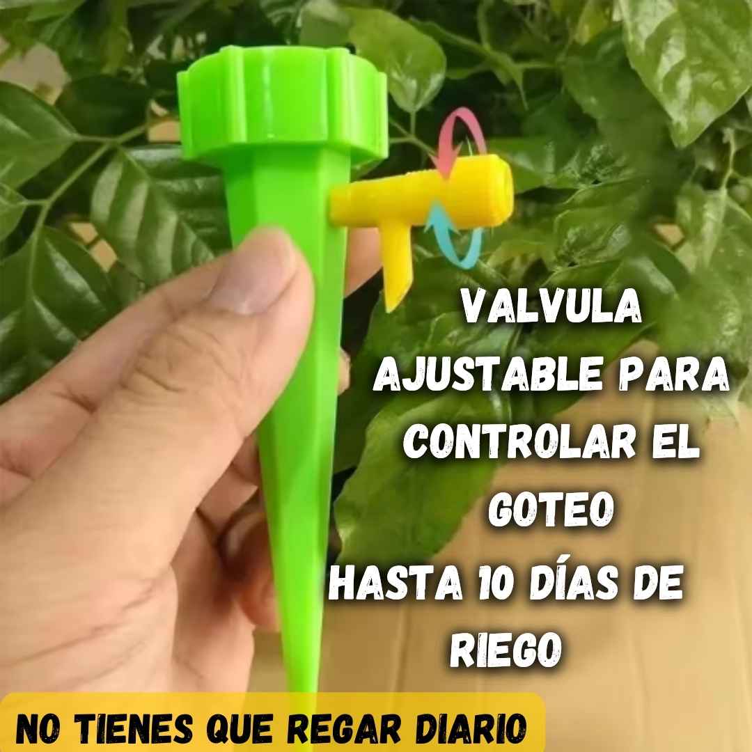 SET DE 10 UNIDADES, SISTEMA DE RIEGO POR GOTEO PARA PLANTAS AJUSTABLE CON 60% DESCUENTO🔥WATERPRO®